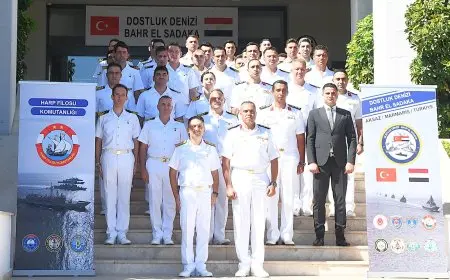 توافد عناصر القوات البحرية إلى تركيا للمشاركة في التدريب البحري المشترك