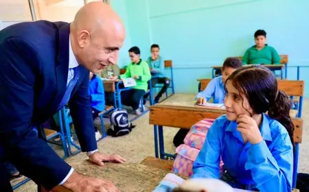 وزير التربية والتعليم يقوم بجولة تفقدية للمدارس في محافظة الشرقية لمتابعة سير العملية التعليمية