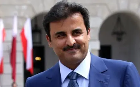 أمير قطر يؤكد أن حل الدولتين هو الخيار الوحيد لتحقيق السلام في الشرق الأوسط