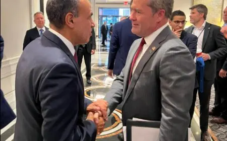 وزير الخارجية يجتمع مع المندوب الدائم الأمريكي في الأمم المتحدة لتعزيز التعاون الدولي