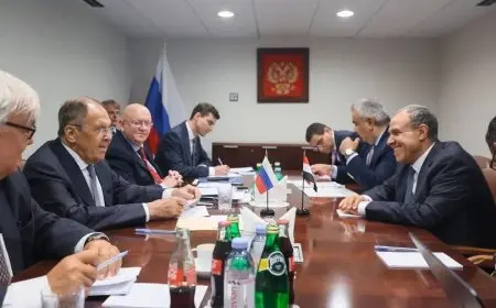 اجتماع تاريخي بين وزير الخارجية ووزير الخارجية الروسي خلال الجمعية العامة للأمم المتحدة