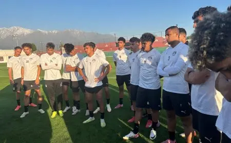 منتخب مصر للشباب يكمل تحضيراته الأخيرة لموقعة اليابان في كأس العالم