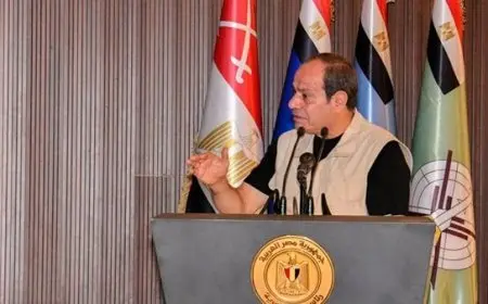 الرئيس السيسي يؤكد أن مصر مسالمة ولا يمكن لأحد أن يستهين بقوتها