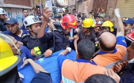 مأساة في المحلة ارتفاع عدد ضحايا حريق مصنع الملابس إلى 11 شخصا