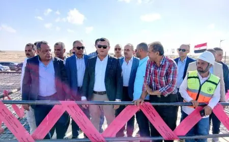 وزير الإسكان يقوم بجولة تفقدية لمشروع محطة تحلية مياه البحر في مدينة العلمين الجديدة