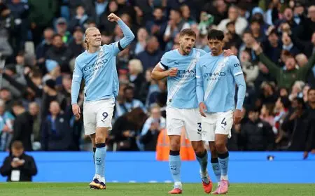 مانشستر سيتي يحقق انتصارا ساحقا على بيرنلي بخمسة أهداف في الدوري الإنجليزي الممتاز