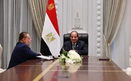 الرئيس السيسي يعقد اجتماعًا مع محافظ البنك المركزي لمناقشة تطورات القطاع المصرفي في مصر