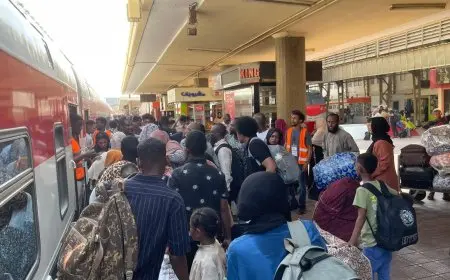 عشرون رحلة لقطارات العودة الطوعية للسودانيين إلى وطنهم تنطلق بنجاح