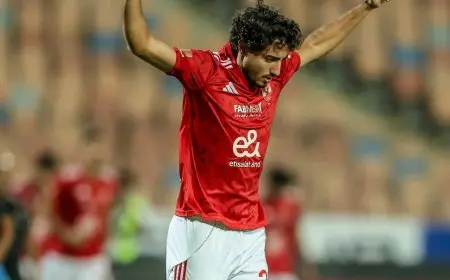 محمد هاني يهدي انتصار الأهلي لجماهيره الوفية