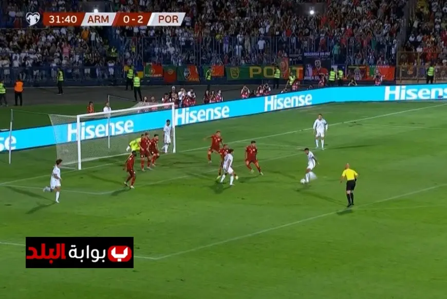 البرتغال تسيطر على أرمينيا بثلاثية في الشوط الأول من تصفيات المونديال