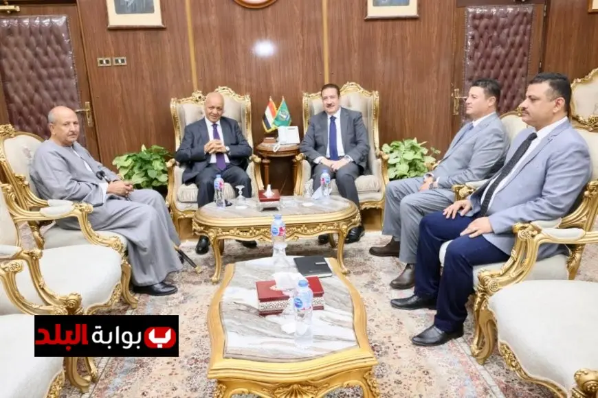 محافظ المنوفية يلتقي نقيب الفلاحين مصطفى بكري خلال احتفالات عيد الفلاح المصري