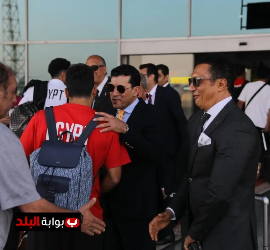 وزير الرياضة يرحب ببعثة منتخب مصر لدى عودتها من بوركينا فاسو