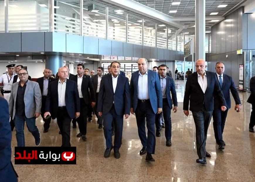 رئيس الوزراء يتفقد تقدم أعمال تطوير مطار سفنكس الدولي لتعزيز البنية التحتية الجوية