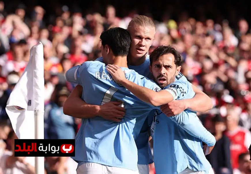 أرسنال ومانشستر سيتي يشتعلان في الشوط الأول بهدف هالاند المثير