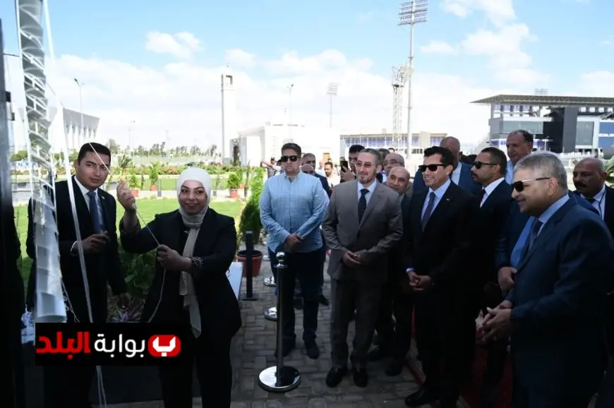 وزير الرياضة يطلق صالة سارة سمير لتدريب رفع الأثقال في حدث رياضي مميز