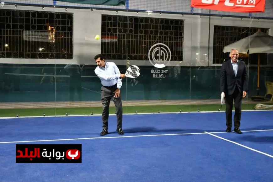 وزير الرياضة ومحافظ الجيزة يشهدان افتتاح ملاعب البادل الحديثة في نادي أكتوبر
