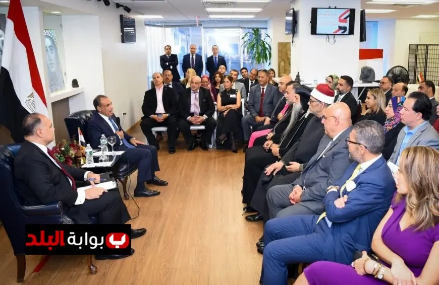 وزير الخارجية يجتمع بالجالية المصرية في نيويورك خلال فعاليات الجمعية العامة للأمم المتحدة