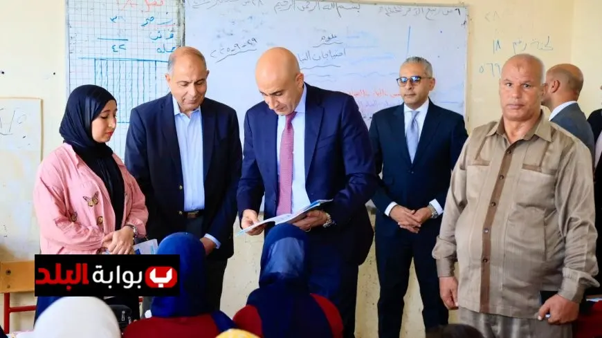 وزير التعليم يتفقد مدرسة تونة الجبل بالمنيا بعد أزمة غياب المدرسين