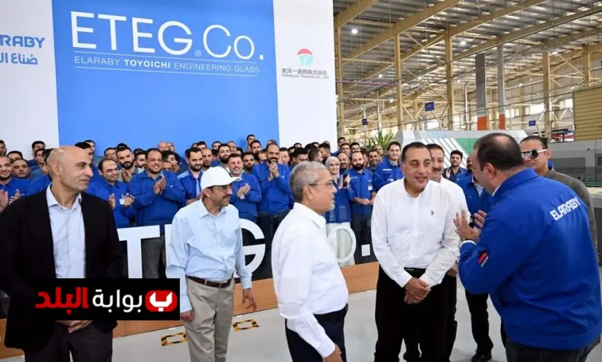 رئيس الوزراء يزور مصنع العربي تويواتشي لإنتاج الزجاج الهندسي في مدينة قويسنا الصناعية بالمنوفية
