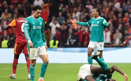 ليفربول يخسر بشكل مفاجئ أمام جلطة سراي في دوري أبطال أوروبا بمشاركة صلاح