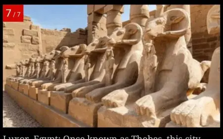 الأقصر تتألق في قائمة الصحف الهندية كواحدة من أعرق 6 مدن في العالم