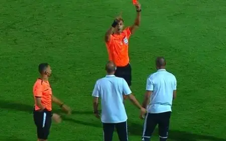 يورتشيتش يتعرض للطرد في مباراة بيراميدز ضد الجيش الرواندي بدوري أبطال إفريقيا