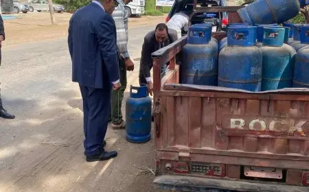 محافظ الدقهلية يواصل جولاته المفاجئة ويتحقق من وزن ومواصفات أسطوانات الغاز في منية النصر