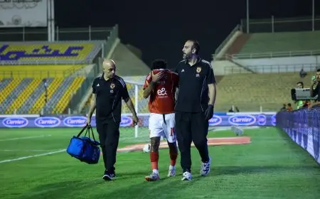 حسين الشحات يجري اليوم فحصا طبيا لتحديد مدى خطورة إصابته