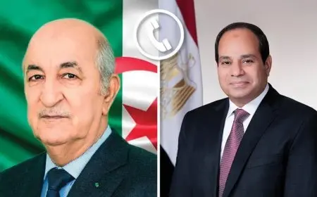 الاتصال الهام بين الرئيس السيسي ونظيره الجزائري لمناقشة قضايا إقليمية بارزة