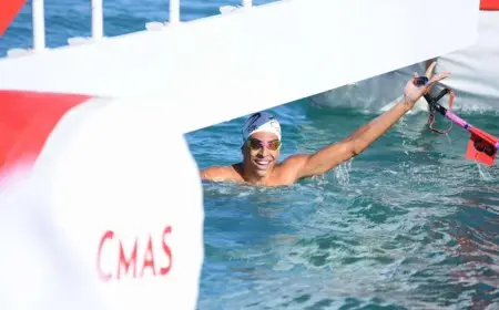 مصر تحقق 6 ميداليات في الفترة الصباحية لليوم الأول من بطولة العالم للسباحة بالزعانف