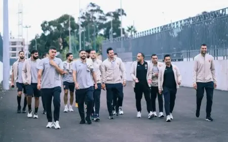 رجال الأهلي يخوضون تدريبات مكثفة في صالة الألعاب الرياضية