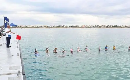 اليوم الثاني من بطولة العالم للسباحة بالزعانف يشهد تنافسا قويا للناشئين والكبار