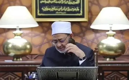 شيخ الأزهر يقدم تعازيه للمهندس إبراهيم محلب في وفاة شقيقته