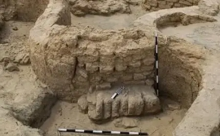 اكتشاف قلعة عسكرية تعود لعصر الدولة الحديثة على طريق حورس الحربي في سيناء