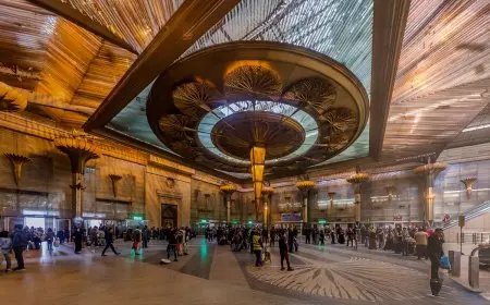 محطة مصر في رمسيس تنقل مباشرة مؤتمر شرم الشيخ للسلام