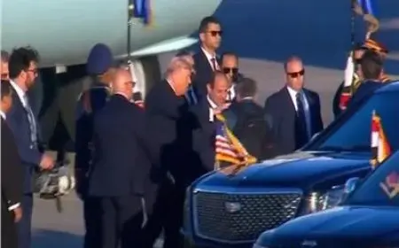 الرئيس السيسي يرحب بترامب في قمة شرم الشيخ للسلام