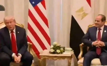 ترامب يثني على السيسي كزعيم قوي ودوره المهم في تحقيق وقف إطلاق النار في غزة