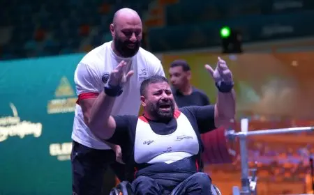 هاني عبد الهادي يحصد فضية بطولة العالم لرفع الأثقال البارالمبية