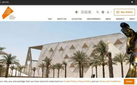 إطلاق الموقع الإلكتروني الرسمي للمتحف المصري الكبير لتعزيز تجربة الزوار واكتشاف الكنوز القديمة