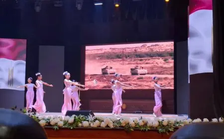 وزارة الشباب تحتفل بذكري انتصارات أكتوبر في قاعدة محمد نجيب العسكرية