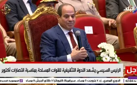 الرئيس السيسي يؤكد تفاؤله بالوضع الاقتصادي ويشير إلى أهمية رأي العامة