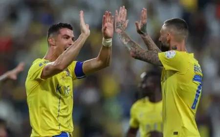 النصر يواجه جوا في دوري أبطال آسيا غياب رونالدو وبروزوفيتش في رحلة الهند
