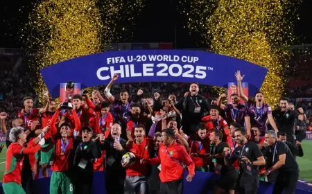لحظات رائعة من تتويج المغرب بلقب كأس العالم للشباب في تشيلي صور وفيديوهات مثيرة