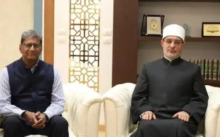 لقاء مثمر بين المفتي والسفير الهندي لتعزيز نشر المفاهيم الصحيحة للدين