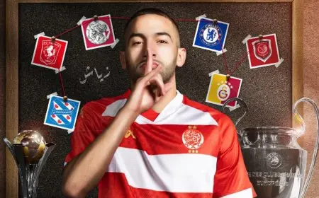 الوداد المغربي يضم حكيم زياش في صفقة انتقال حر لتعزيز صفوف الفريق