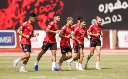 الأهلي يعود للتدريب بقوة استعدادا لملاقاة المصري في الدوري الممتاز
