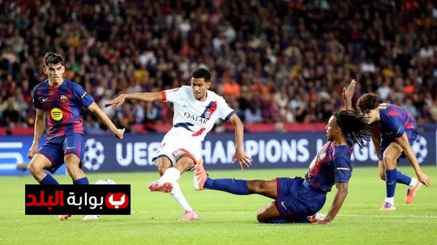 نهاية شوط أول مثير بالتعادل بين برشلونة وباريس سان جيرمان في دوري أبطال أوروبا