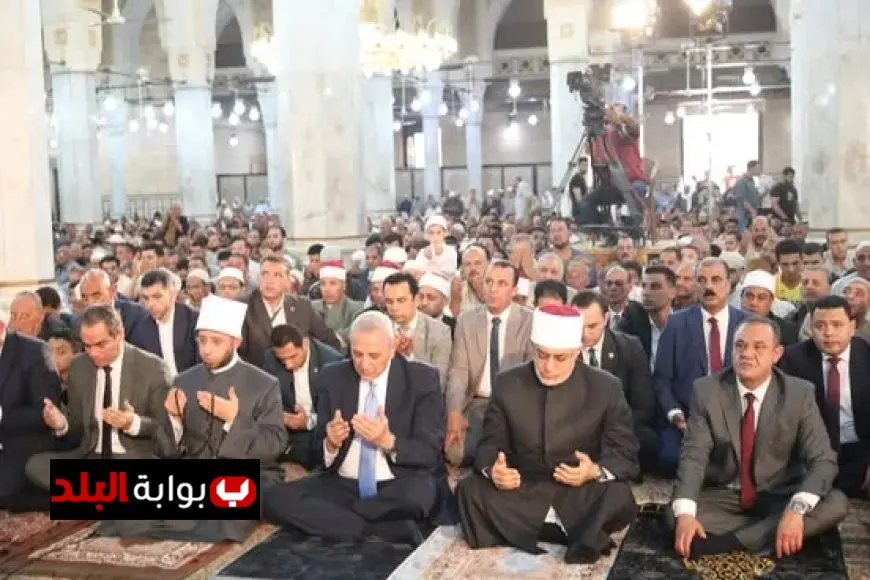 المفتي يشارك في صلاة الجمعة بمسجد سيدي أحمد البدوي في طنطا