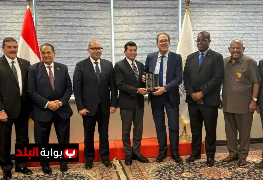 وزير الرياضة يناقش توقيع مذكرة تفاهم مع الأنوكا والأوكسا والاتحاد الإفريقي السياسي