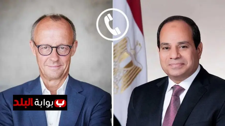 الرئيس السيسي والمستشار الألماني يناقشان سبل إنهاء الحرب في غزة وتفاصيل اتفاق شرم الشيخ
